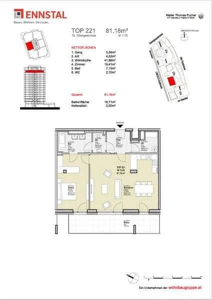 2-Zimmer-Wohnung kaufen in Graz – 81,18 m², € 495.515 – Bild 11 von 11
