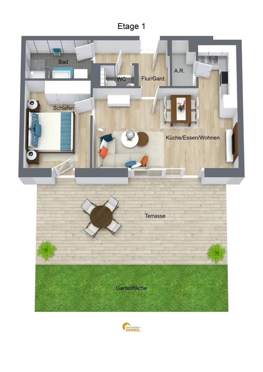 2-Zimmer-Wohnung kaufen in Salzburg Stadt – 48 m², € 395.000 – Bild 5 von 5