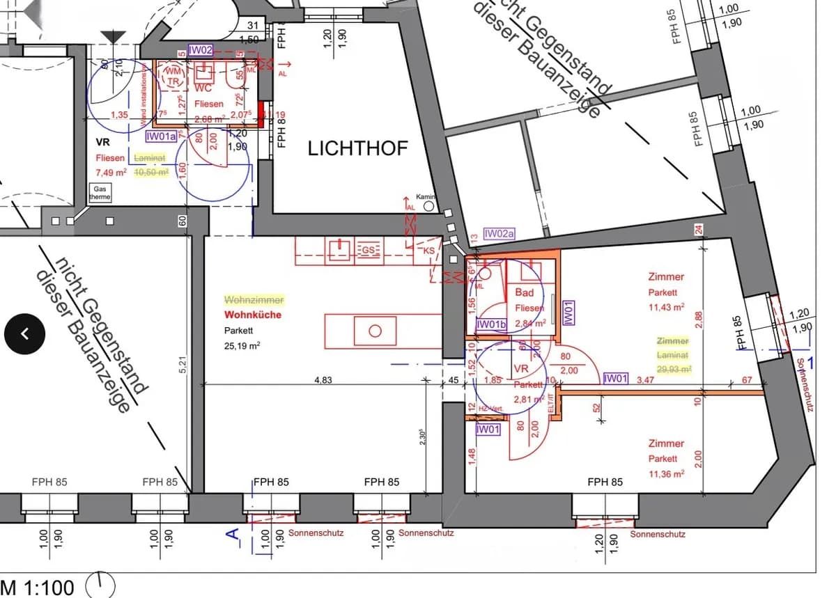 3-Zimmer-Wohnung kaufen in Wien – 65 m², € 485.000 – Bild 2 von 4