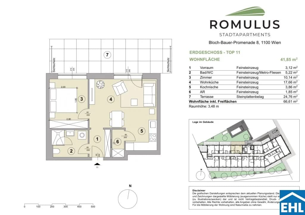 2-Zimmer-Wohnung mieten in Wien – 41,85 m², € 969 – Bild 10 von 10