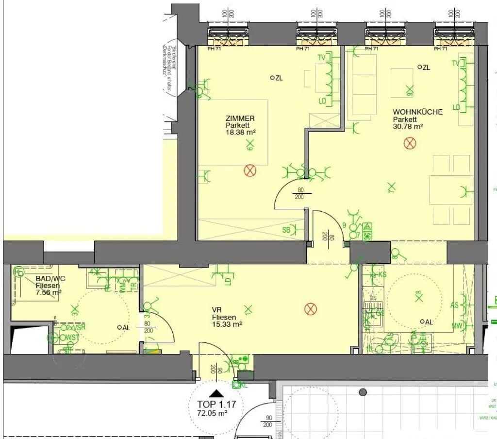 2-Zimmer-Wohnung mieten in Wiener Neustadt – 72,05 m², € 985 – Bild 9 von 9