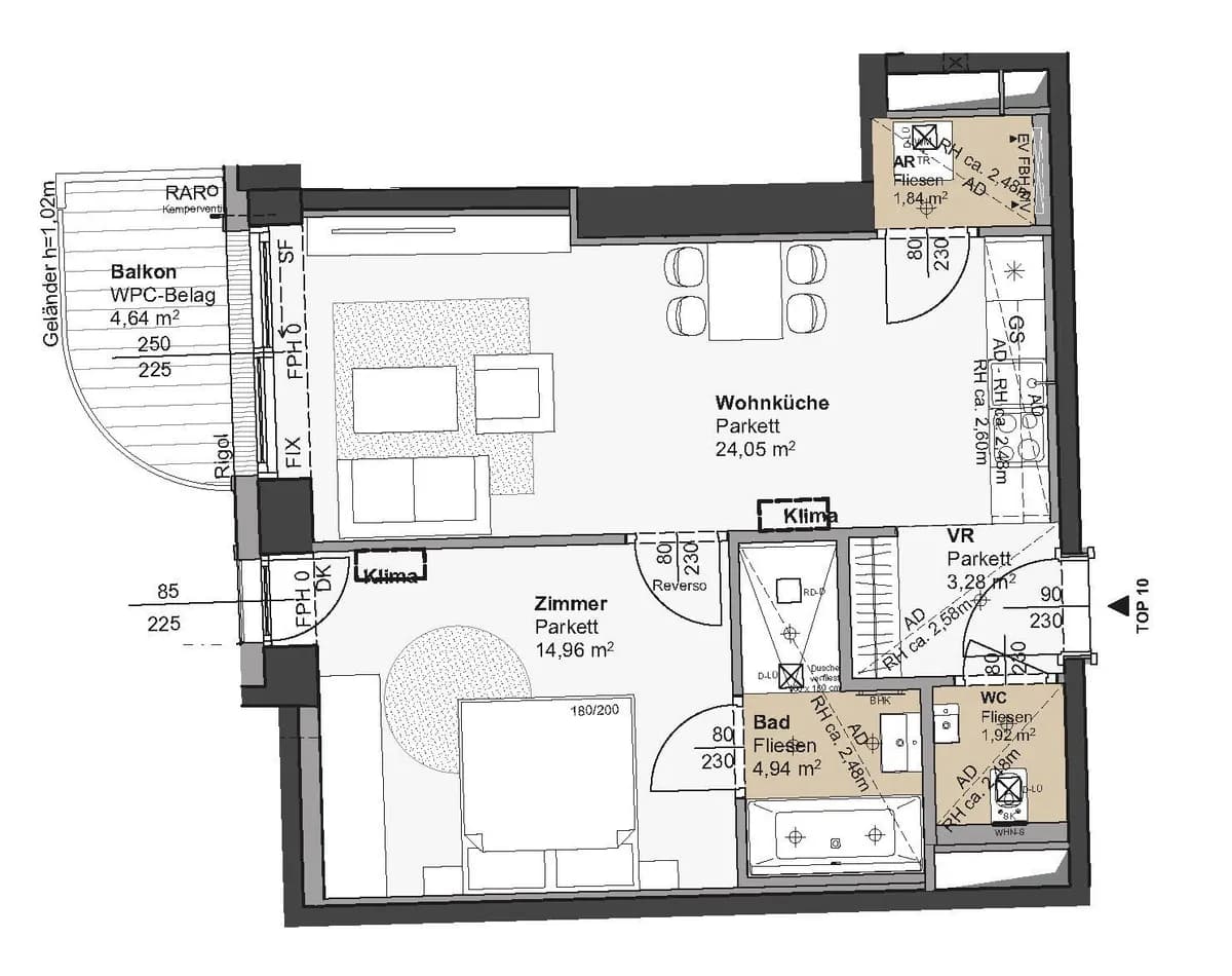 2-Zimmer-Wohnung kaufen in Wien – 50,99 m², € 590.000 – Bild 12 von 20