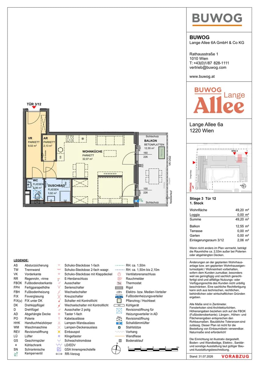 1-Zimmer-Wohnung kaufen in Wien – 49,2 m², € 411.000 – Bild 12 von 12