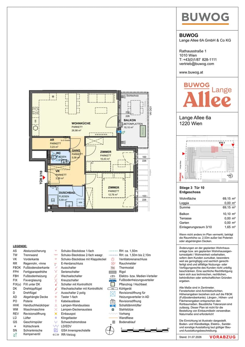 3-Zimmer-Wohnung kaufen in Wien – 69,15 m², € 519.000 – Bild 12 von 12
