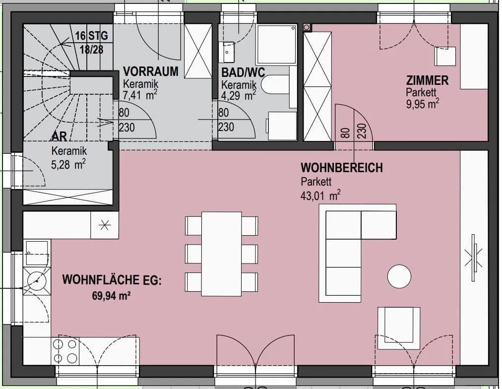5-Zimmer-Haus kaufen in Hollabrunn – 133 m², € 279.000 – Bild 15 von 16