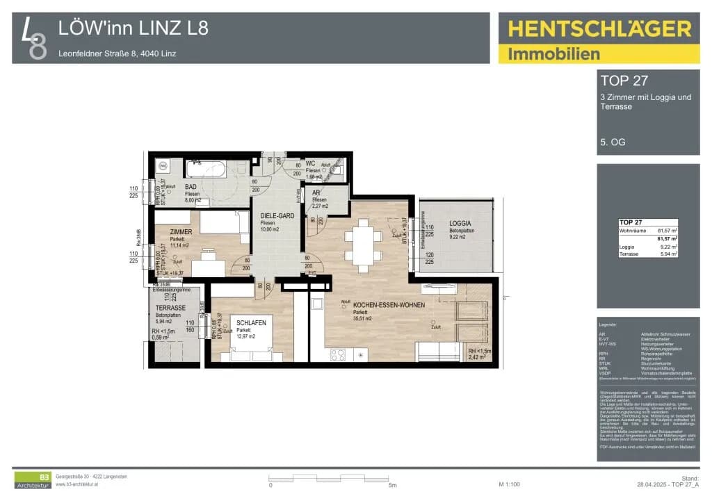 3-Zimmer-Wohnung kaufen in Linz – 83,99 m², € 669.000 – Bild 6 von 6