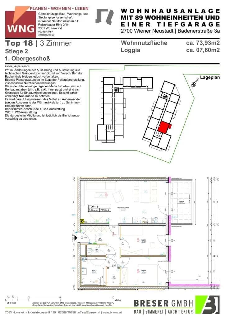 Wohnung mieten in Wiener Neustadt – 73,93 m², € 979 – Bild 6 von 6