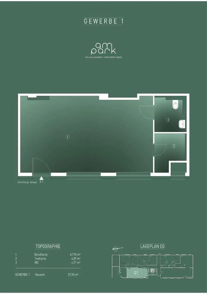 Gewerbeimmobilie mieten in Wels – 47,9 m², € 1.001 – Bild 6 von 6