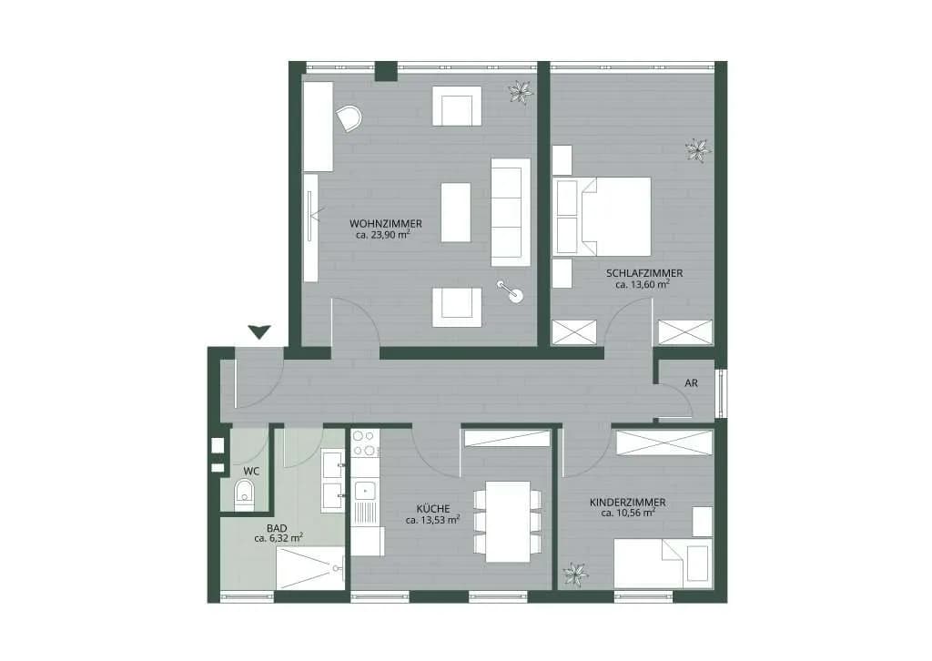 3-Zimmer-Wohnung kaufen in Kufstein – 90,36 m², € 359.000 – Bild 13 von 14