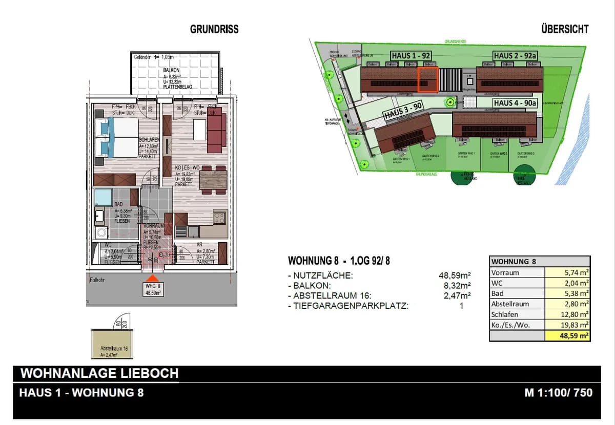 2-Zimmer-Wohnung mieten in Graz-Umgebung – 48,59 m², € 815 – Bild 20 von 34