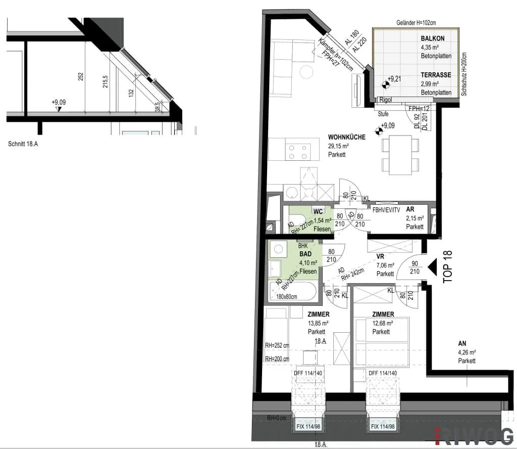 3-Zimmer-Wohnung kaufen in Wien – 74,78 m², € 690.100 – Bild 25 von 25
