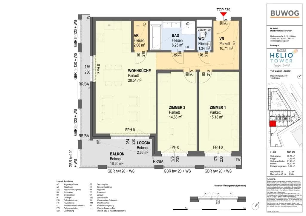 3-Zimmer-Wohnung kaufen in Wien – 81 m², € 599.000 – Bild 22 von 23