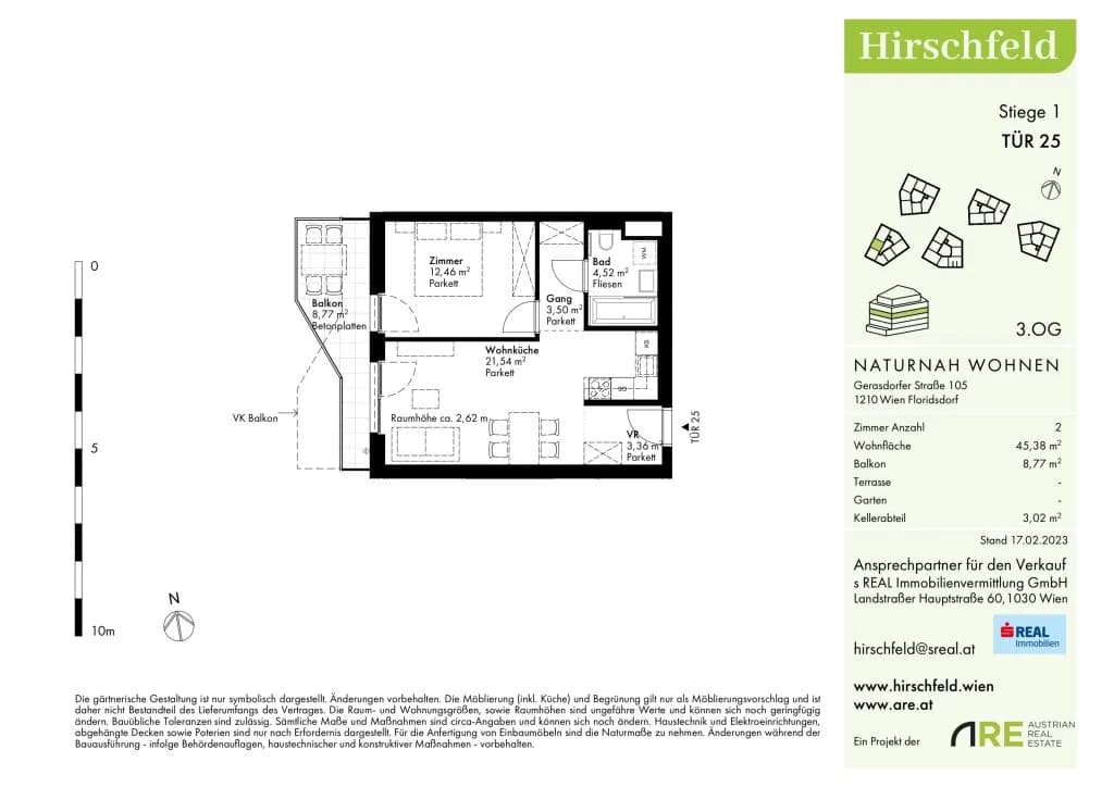 2-Zimmer-Wohnung kaufen in Wien – 45,05 m², € 264.000 – Bild 13 von 14