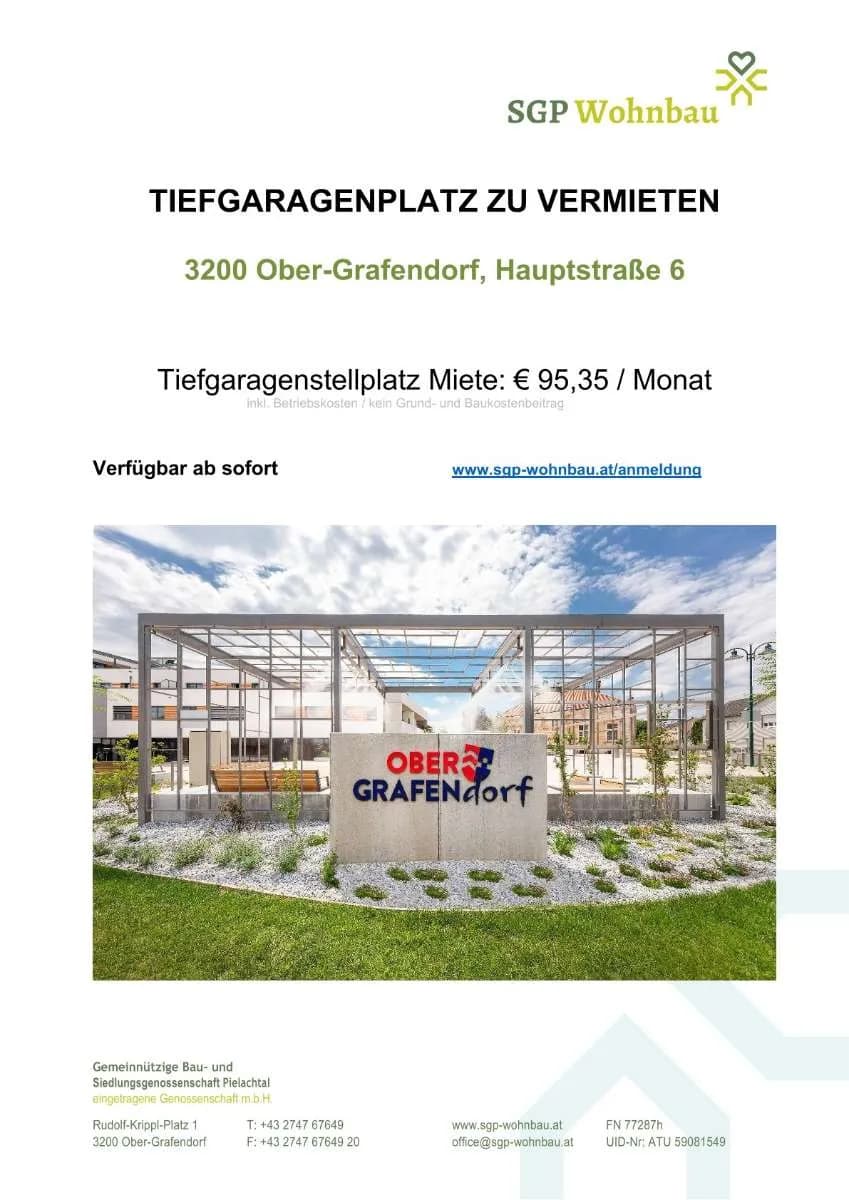 Immobilie mieten in Sankt Pölten Land – 9 m², € 95