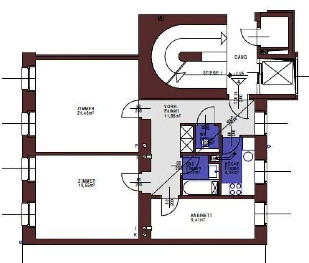 3-Zimmer-Wohnung kaufen in Wien – 70,97 m², € 275.000 – Bild 18 von 18