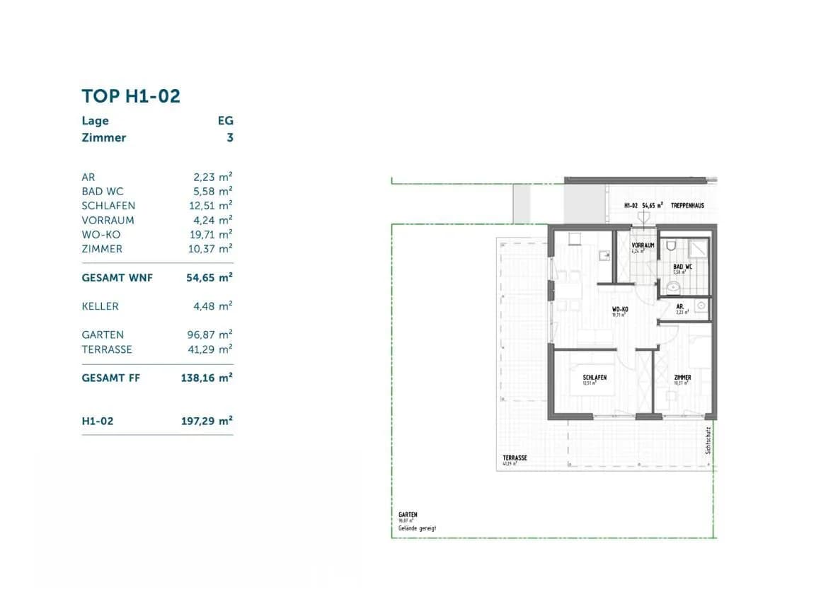 3-Zimmer-Wohnung kaufen in Graz – 54,65 m², € 308.652 – Bild 4 von 8