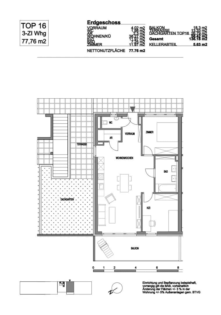 3-Zimmer-Wohnung kaufen in Graz – 77,76 m², € 300.300 – Bild 6 von 7