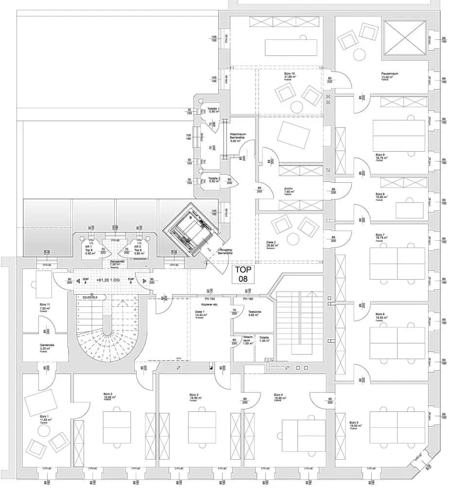 12-Zimmer-Gewerbeimmobilie kaufen in Wien – 277,87 m², € 889.000 – Bild 15 von 16