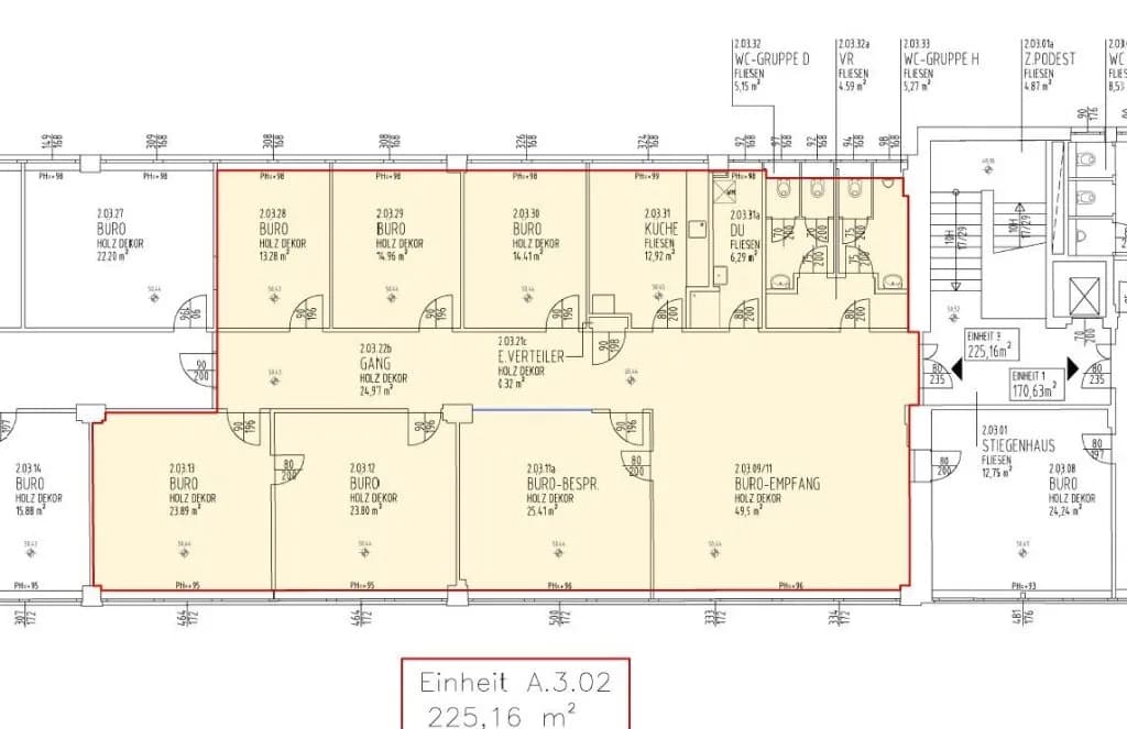 6-Zimmer-Gewerbeimmobilie mieten in Wien – 225 m², € 4.008 – Bild 12 von 14