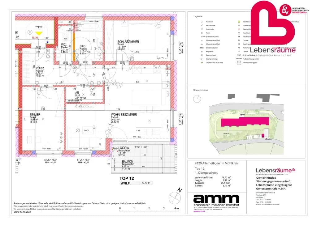 3-Zimmer-Wohnung mieten in Perg – 74 m², € 1.026 – Bild 11 von 11