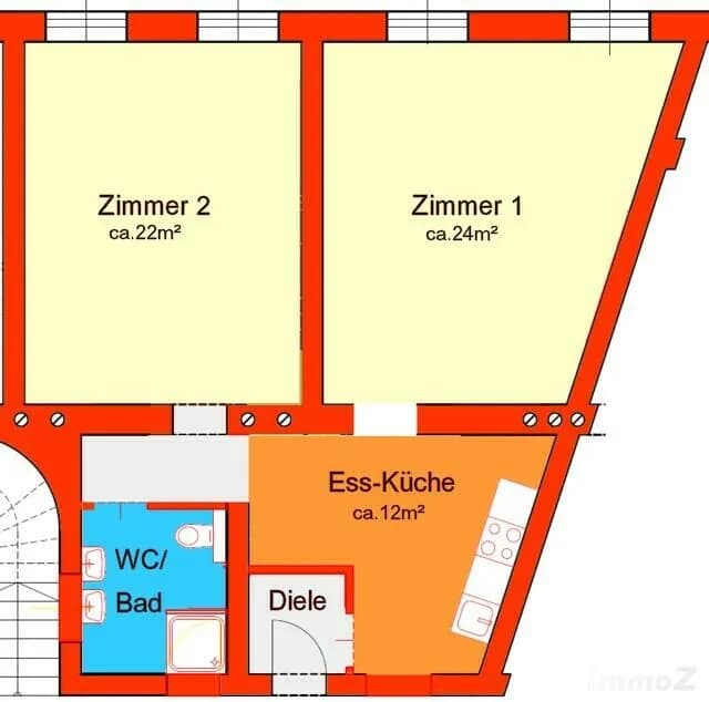2-Zimmer-Wohnung mieten in Graz – 69,26 m², € 830