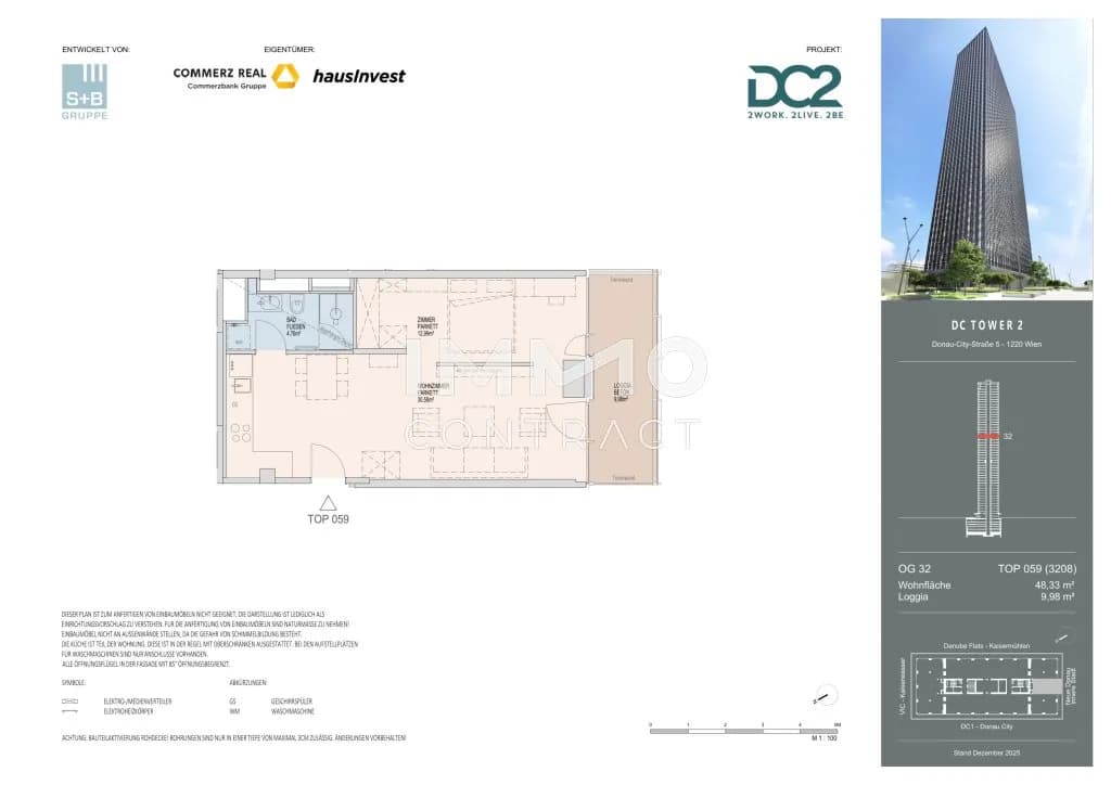 2-Zimmer-Wohnung mieten in Wien – 48,33 m², € 1.900 – Bild 15 von 15