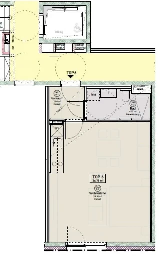 1-Zimmer-Wohnung kaufen in Wien – 36,78 m², € 356.250 – Bild 6 von 6