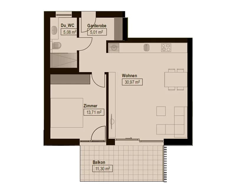 2-Zimmer-Wohnung kaufen in Schwaz – 55 m², € 340.000 – Bild 9 von 9