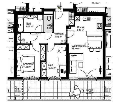 3-Zimmer-Wohnung kaufen in Linz Land – 70,78 m², € 302.020 – Bild 5 von 5