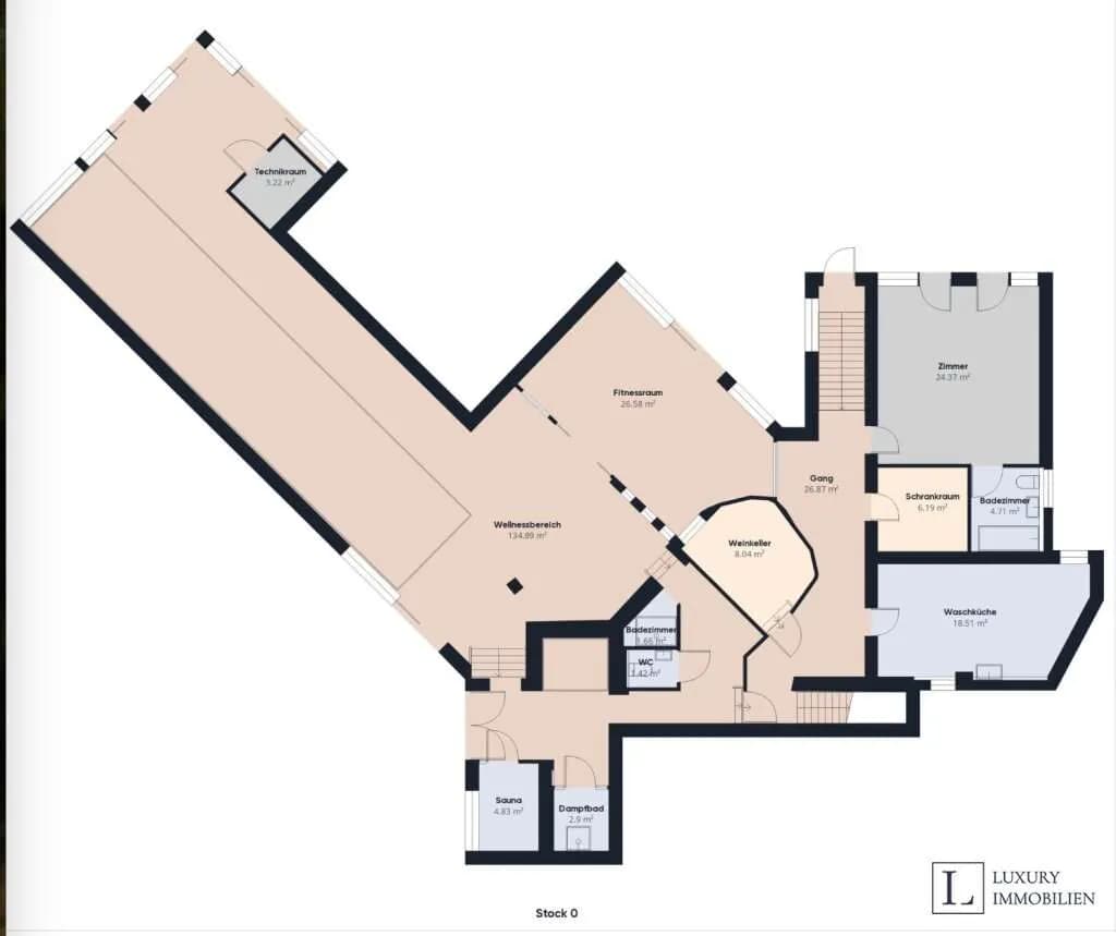 7-Zimmer-Haus mieten in Tulln – 638 m², € 8.900 – Bild 34 von 36