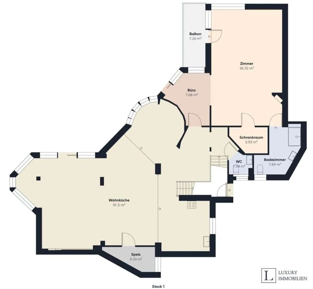 7-Zimmer-Haus mieten in Tulln – 638 m², € 8.900 – Bild 35 von 36