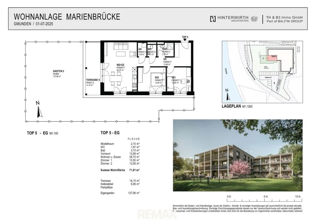 3-Zimmer-Wohnung kaufen in Gmunden – 71,81 m², € 555.000 – Bild 8 von 8