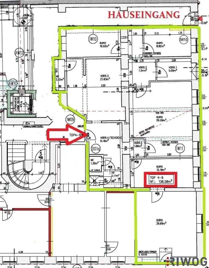 5-Zimmer-Gewerbeimmobilie kaufen in Wien – 139 m², € 220.000 – Bild 7 von 7