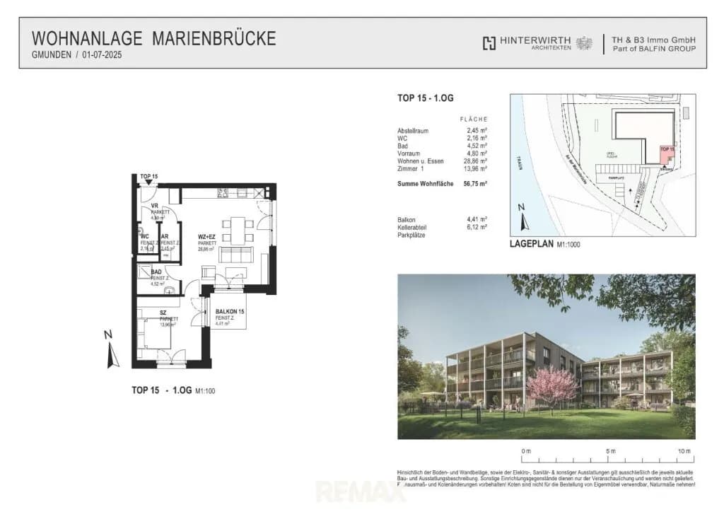 2-Zimmer-Wohnung kaufen in Gmunden – 56,75 m², € 390.000 – Bild 9 von 9