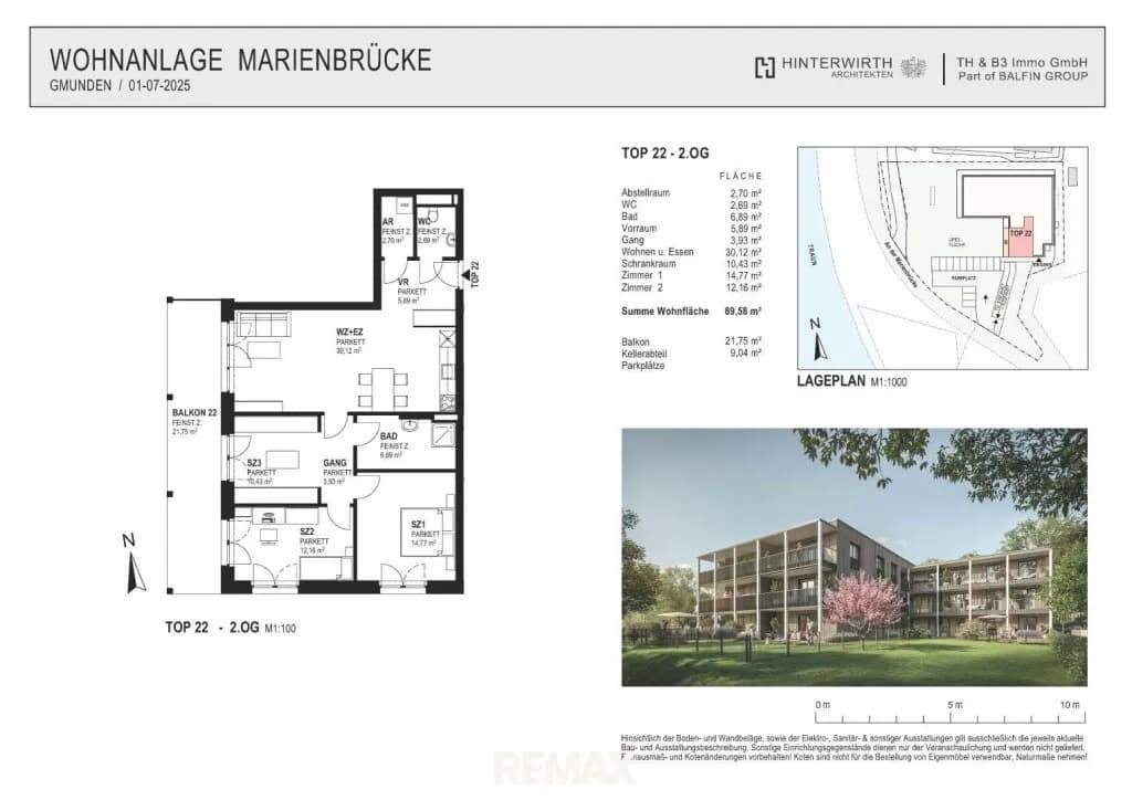 3-Zimmer-Wohnung kaufen in Gmunden – 89,58 m², € 696.000 – Bild 8 von 9