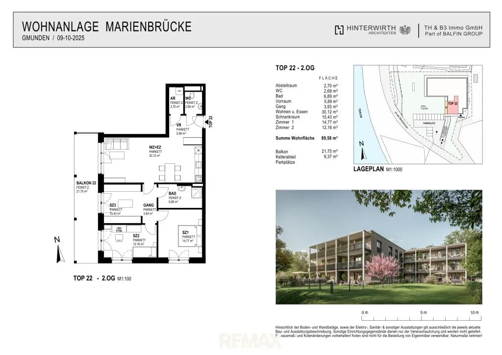3-Zimmer-Wohnung kaufen in Gmunden – 89,58 m², € 696.000 – Bild 9 von 9