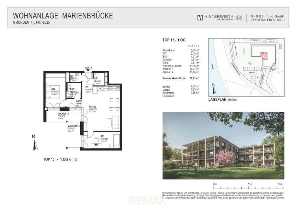 3-Zimmer-Wohnung kaufen in Gmunden – 73,61 m², € 536.000 – Bild 8 von 8