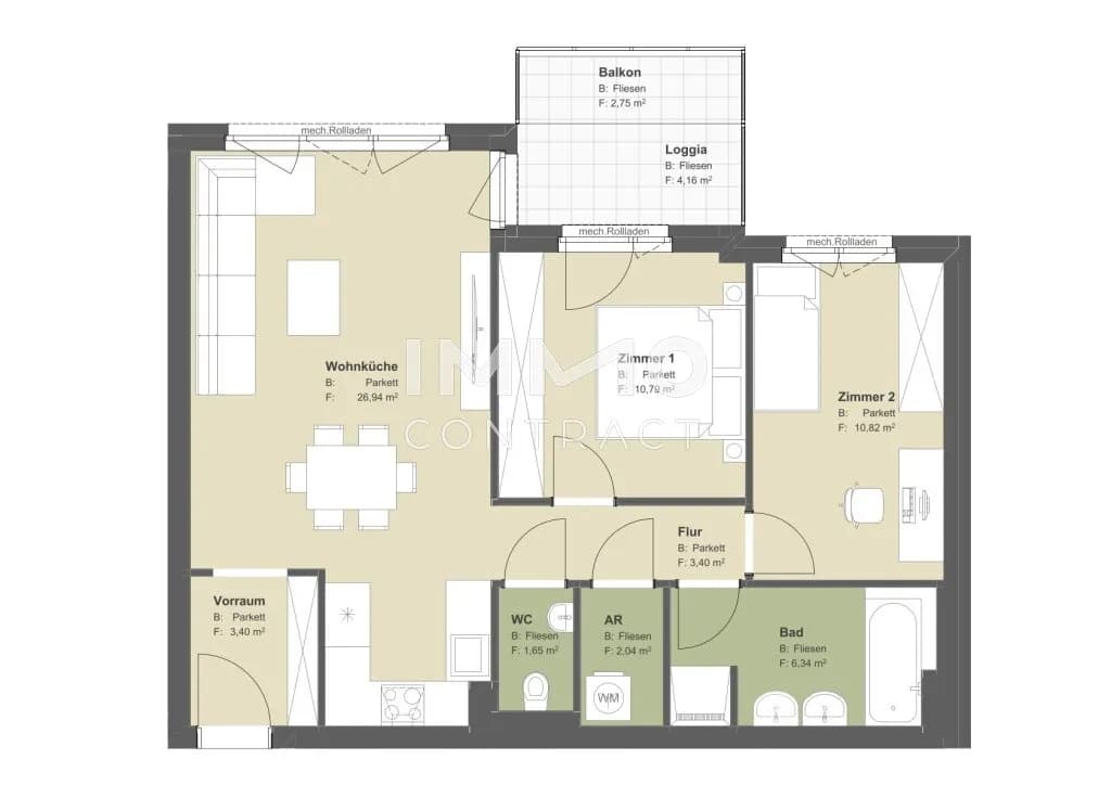 5-Zimmer-Wohnung kaufen in Wien – 130,68 m², € 655.560 – Bild 14 von 14