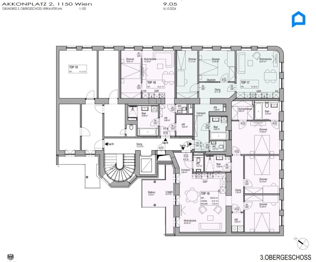 3-Zimmer-Wohnung kaufen in Wien – 75,97 m², € 564.000 – Bild 40 von 56
