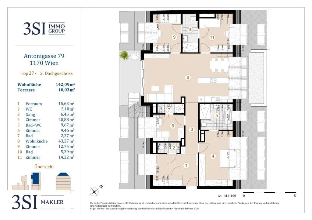5-Zimmer-Wohnung kaufen in Wien – 142,09 m², € 1.534.000 – Bild 10 von 11