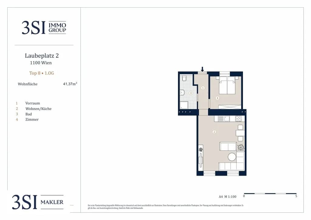 2-Zimmer-Wohnung kaufen in Wien – 42 m², € 200.000 – Bild 13 von 13
