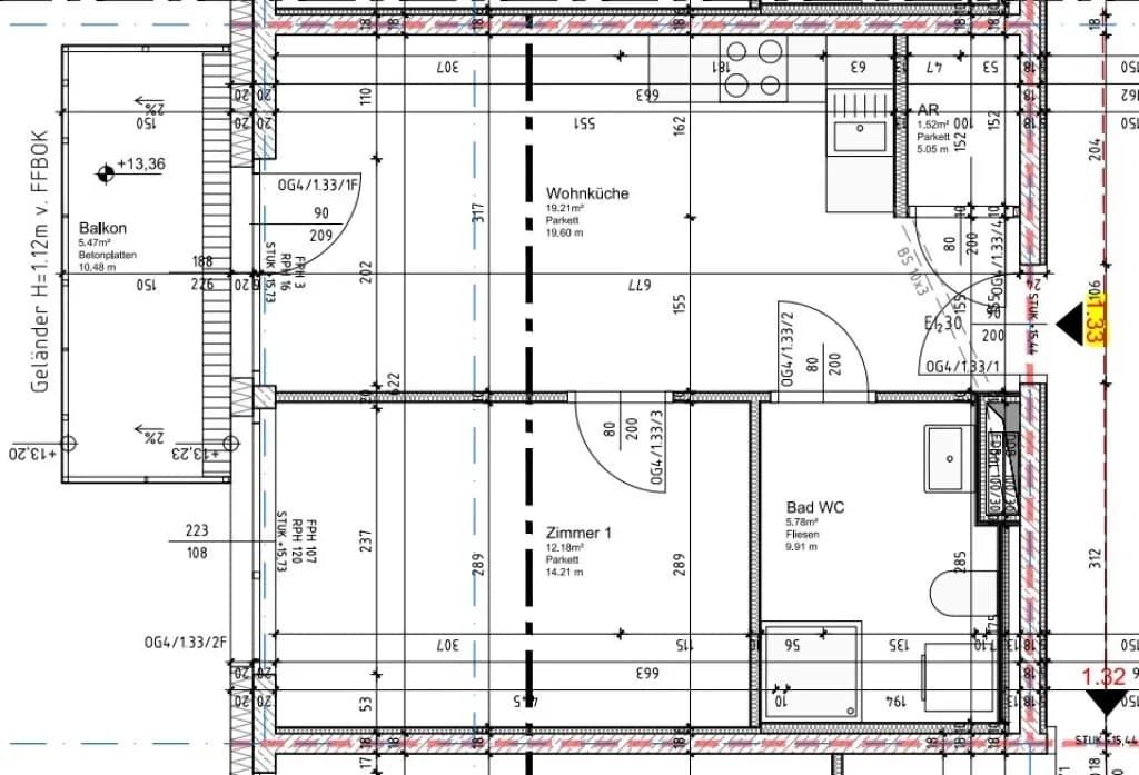 2-Zimmer-Wohnung mieten in Graz – 38,5 m², € 530 – Bild 6 von 6