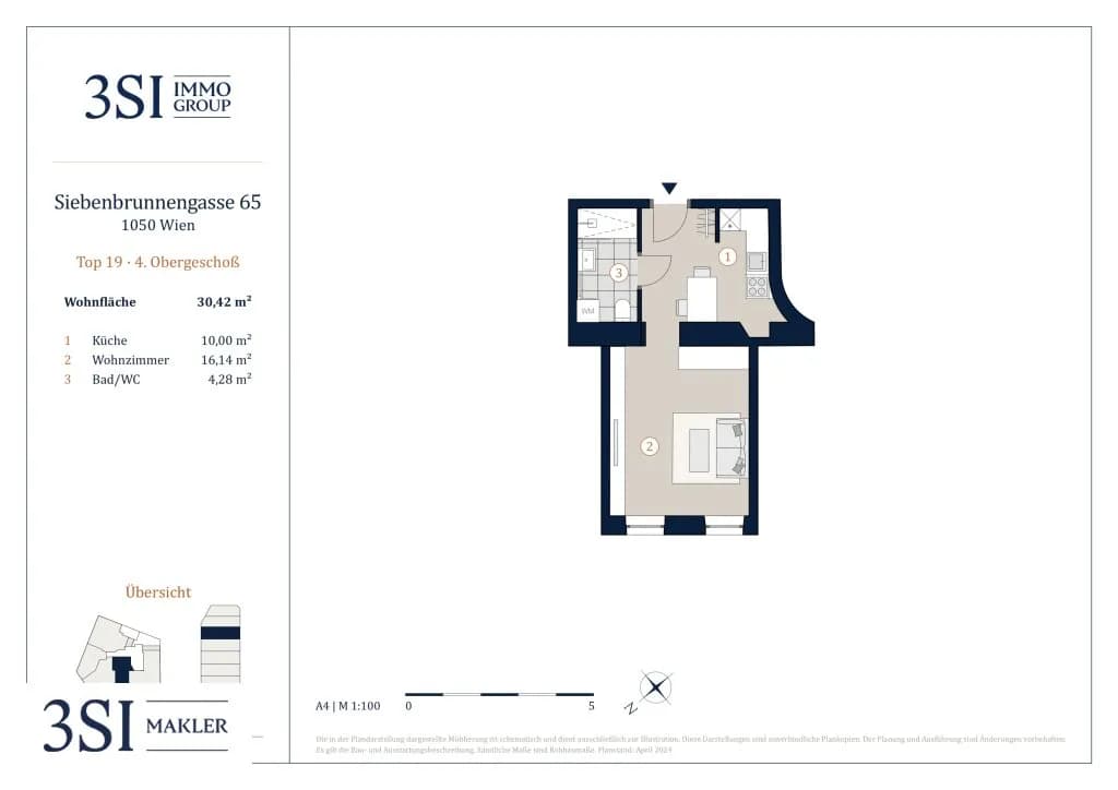 1-Zimmer-Wohnung kaufen in Wien – 30,42 m², € 259.000 – Bild 13 von 13