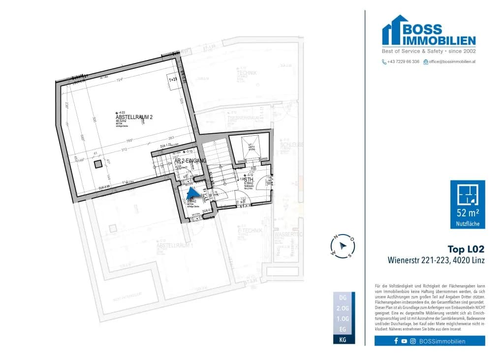 Gewerbeimmobilie mieten in Linz – 52 m², € 340 – Bild 4 von 4