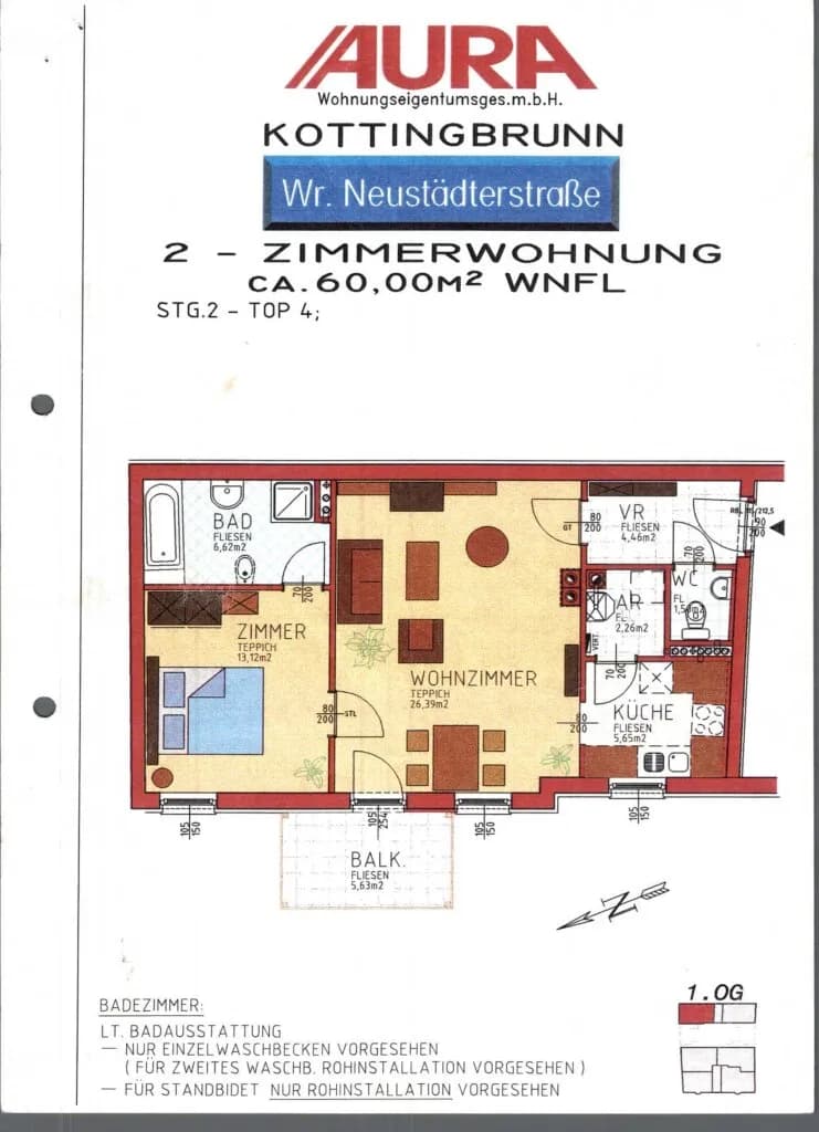 2-Zimmer-Wohnung kaufen in Baden – 60 m², € 189.000 – Bild 15 von 15