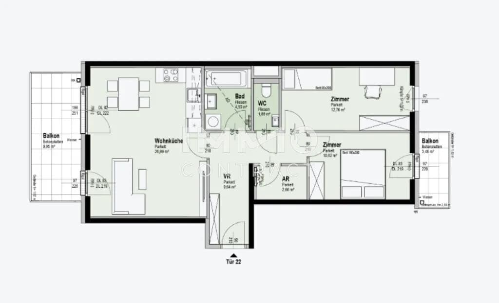 3-Zimmer-Wohnung kaufen in Wien – 69,03 m², € 498.800 – Bild 16 von 16