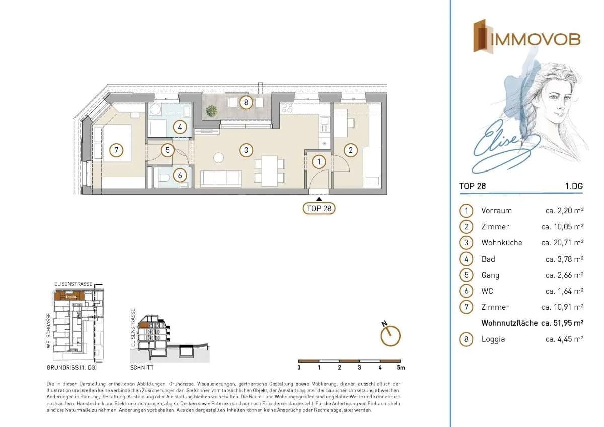 3-Zimmer-Wohnung kaufen in Wien – 54,89 m², € 479.400 – Bild 8 von 8