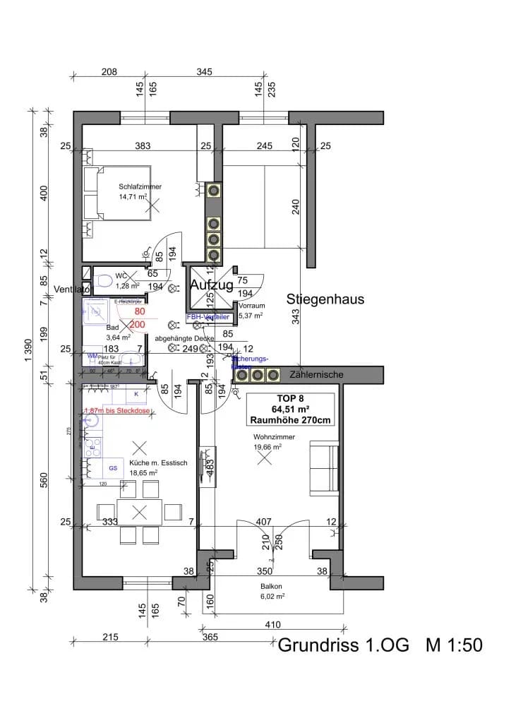 3-Zimmer-Wohnung kaufen in Wien – 64,51 m², € 420.000 – Bild 6 von 6