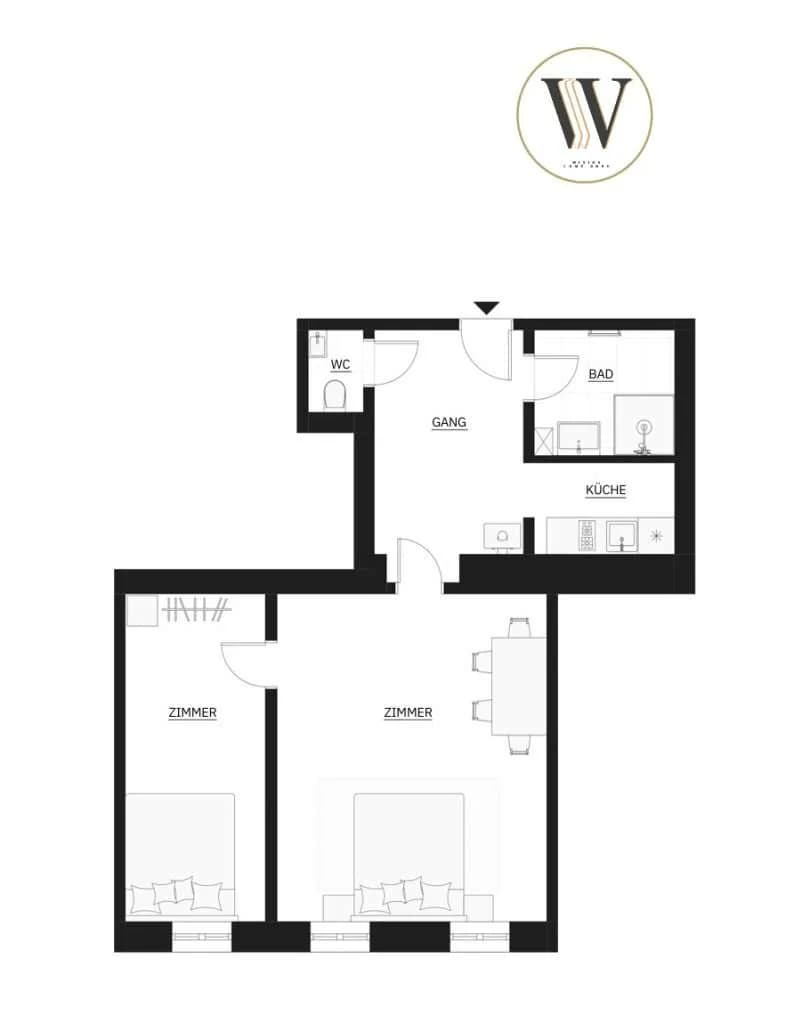 2-Zimmer-Wohnung kaufen in Wien – 54,42 m², € 349.000 – Bild 17 von 17