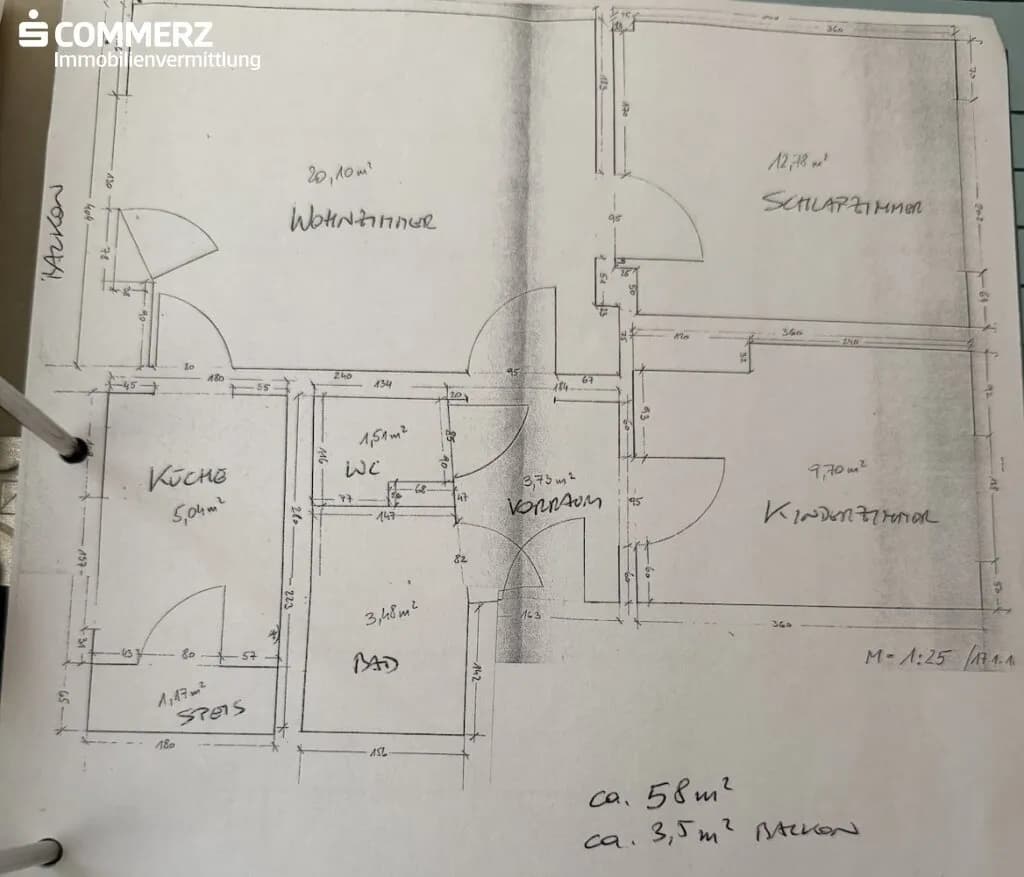 3-Zimmer-Wohnung kaufen in Baden – 57,51 m², € 169.000 – Bild 17 von 17